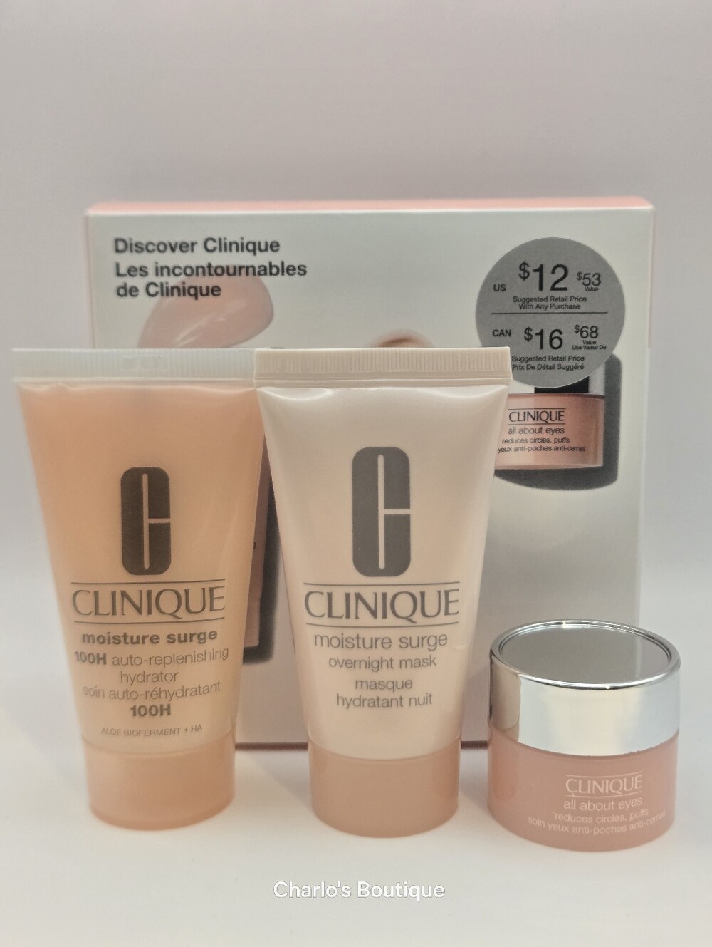 Clinique Discover Clinique 3-Piece Skincare Hydration Set - New In Box
